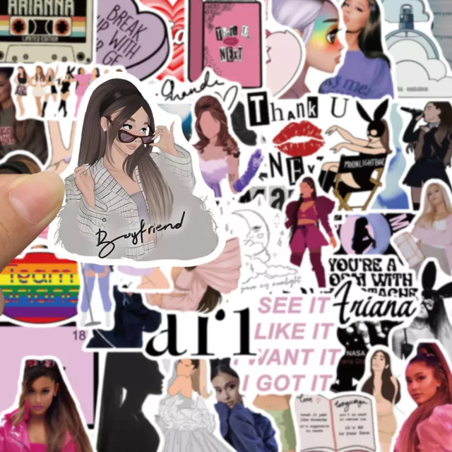 50X Ariana Grande Singer Pop Icon Stickers Iphone Laptop Ipad Hydro Flask Gift
