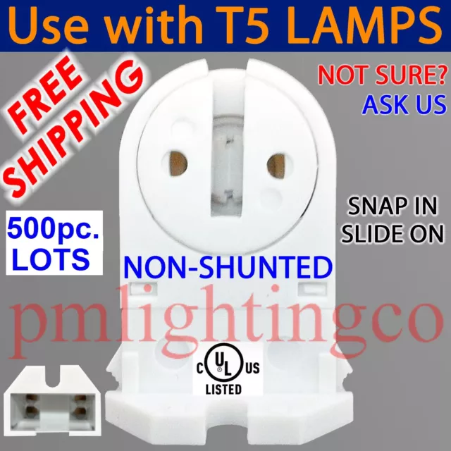 💥WHOLESALE💥T5 LED Miniature G5 Tall BiPIN LAMP HOLDER LIGHT SOCKET END BASE480