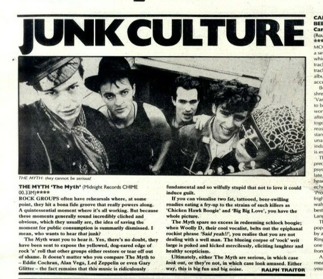Tithe Mth 28/11/87PT32 ALBUM REVIEW & Picture. The Myth the Myth £5.00 - PicClick UK