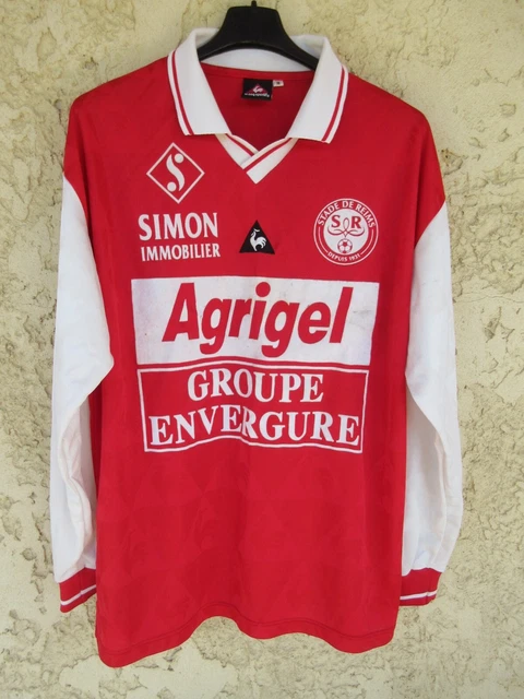 MAILLOT STADE DE REIMS vintage LE COQ SPORTIF football shirt