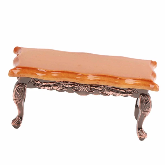 (Long Table)1:12 Dollhouse Miniature Simulated Coffee Table Mini Furniture Model