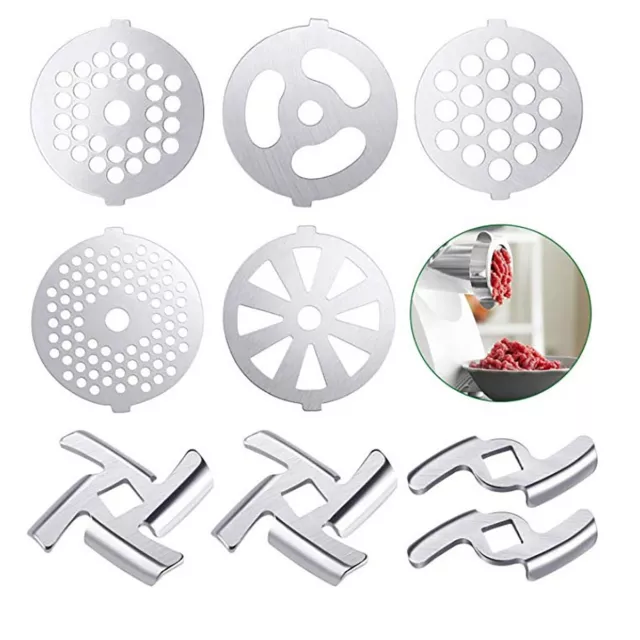 For Home Meat Grinder 5# Stainless Steel Mincer Hole Plate Shredder Disc Blade