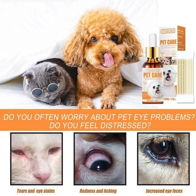 50ml Dog Eye Tear Stain Remover Natural Pet Gentle Stains S1Z8 K U Q2W7 C3I7