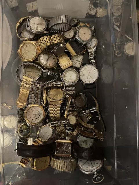 Large Lot Of Watches Citizen Seiko Kenetic Nice! Some Very High End Nice Lot!