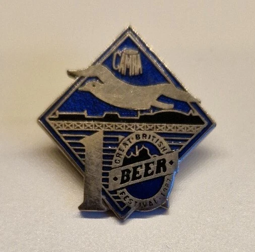 CAMRA Emailleabzeichen - 10. Great British Beer Festival 1987