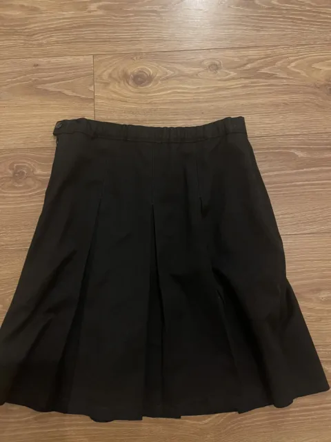 Marks & Spencer’s M&S Girls Black School Skirt Age 12-13 Years