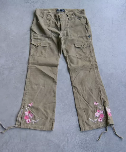 Vintage Urban Angels By Pumpkin Patch  Girls Embroided Cord Pants Sz 8 - 9