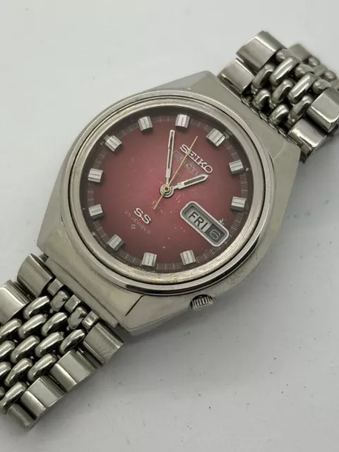 Seiko Vintage Gents Watch 6106-7690 5 Actus Rose Dial