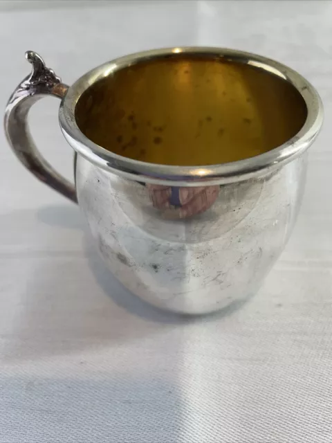 F.B. Rogers Silver Plated Vintage Baby (Punch) Cup 2 5/8" Tall