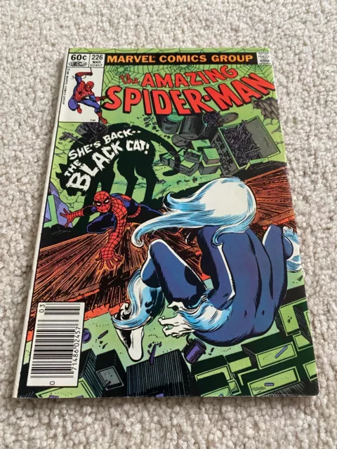 Amazing Spider-Man  226  NM-  9.2  High Grade  Black Cat  J.Jonah Jameson
