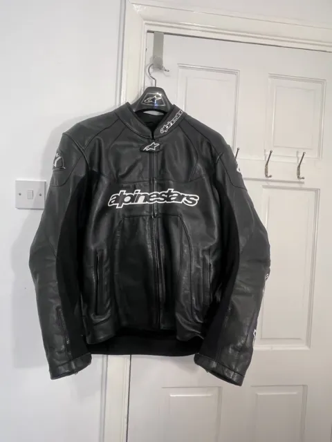 Alpinestars Gp Plus Leather Motorbike Biker Jacket Usa 48 Eu 58 Great Condition