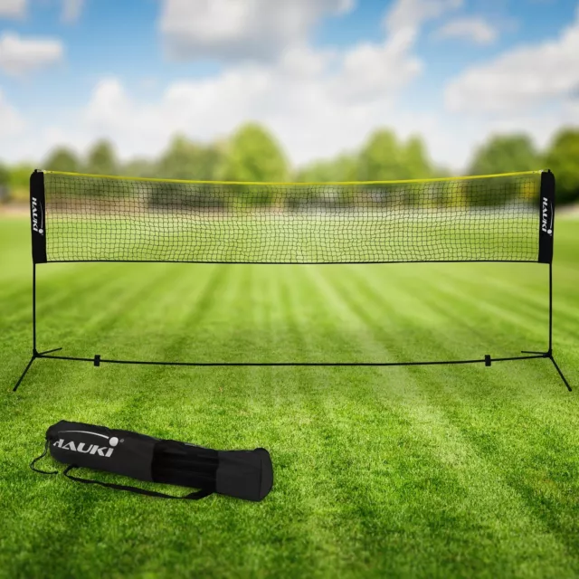 Filet de badminton 4m filet de volley-ball/tennis noir portable hauteur 156cm