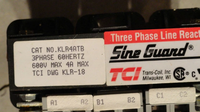 Trans-Coil 3 Phase Line Reactor KLR4ATB