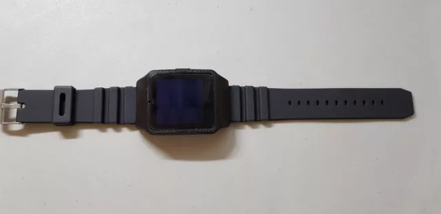 Sony SmartWatch 3 SWR50 boîtier noir (adaptateur) et bracelet en caoutchouc noir 3