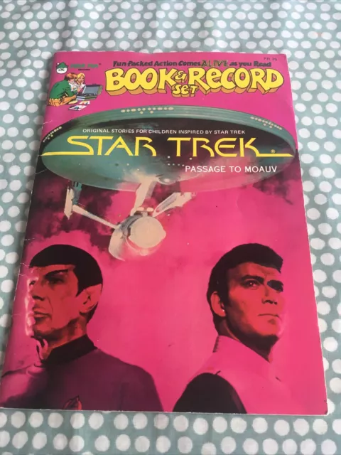 Star Trek Book And Record Passage To Moauv Used Condition