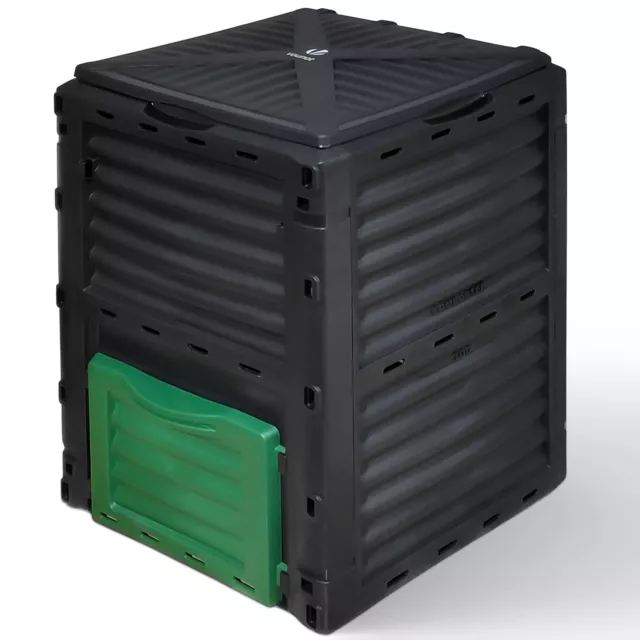 VOUNOT Thermokomposter Komposter aus Kunststoff für Garten, 300L Gartenkomposter
