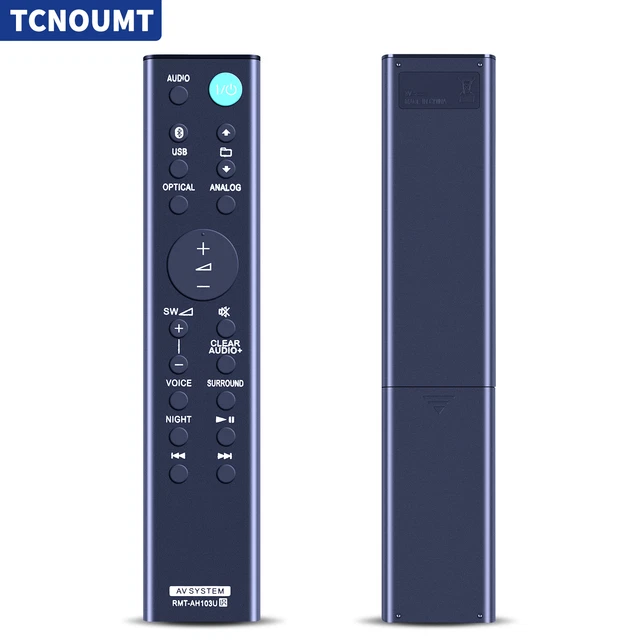 NEW RMTAH103U REMOTE Control For Sony Sound Bar HTCT80 SACT80 SS