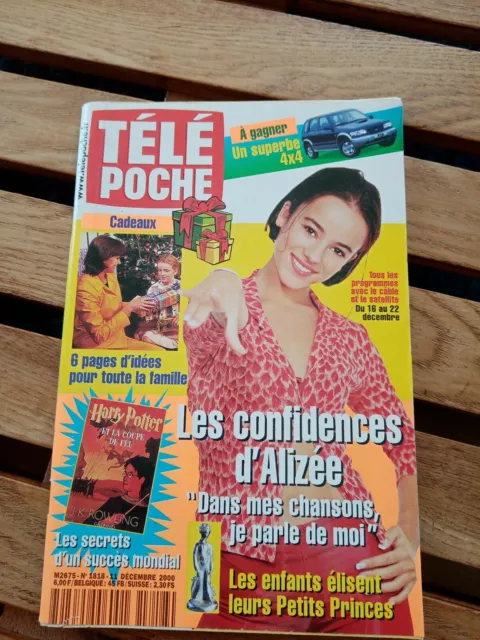 Magazine TV TELE POCHE numéro 1818-decembre 2000-alizee-harry potter -revue TV !
