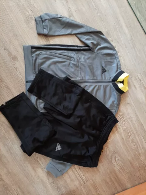 Jogginganzug Hausanzug Jogginghose Jungenjacke Gr. 140 Adidas Neu Grau