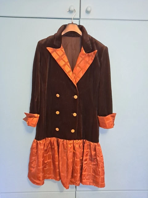 Abito vintage anni '90 non sicuro al 100% che sia un Frank Usher occasione festa UK42
