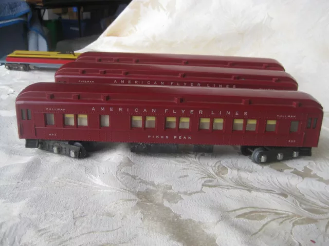 Vintage American Flyer 652 Pullman Car Pikes Peak Lighted