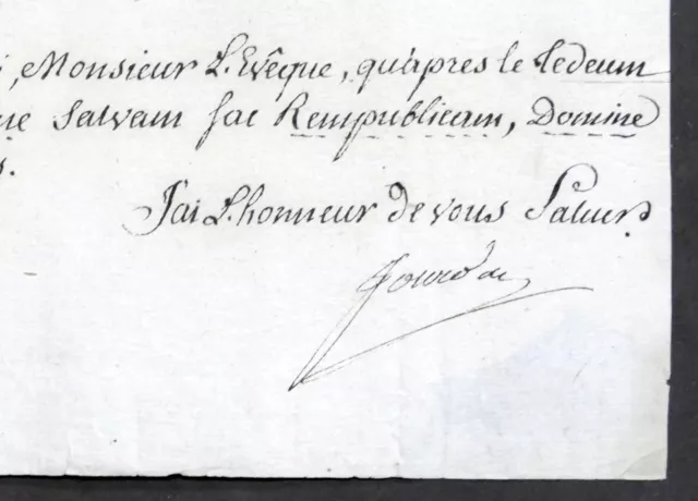 Lettera con autografo del generale francese Jean-Baptiste Jourdan - 1803 2