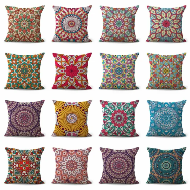 set of 12 Hippie meditation mandala replacement chair cushions indoor