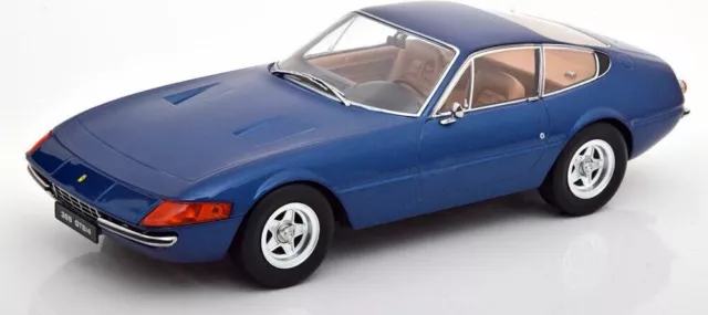 1971 Ferrari 365 GTB Daytona Coupe Blue in 1:18 scale by KK Diecast