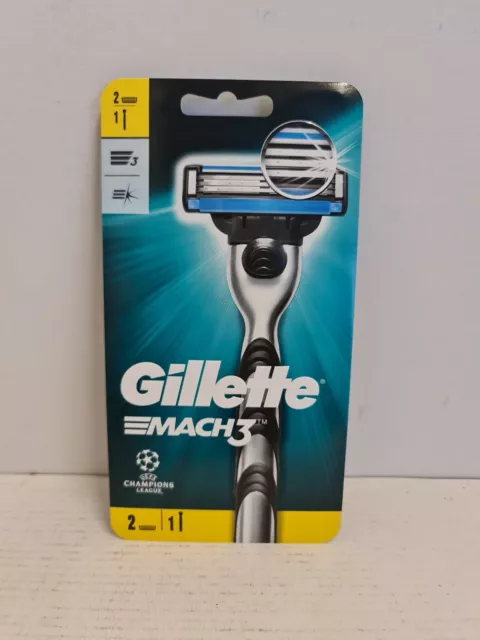 Gillette Mach 3  Razor + 2 Blades