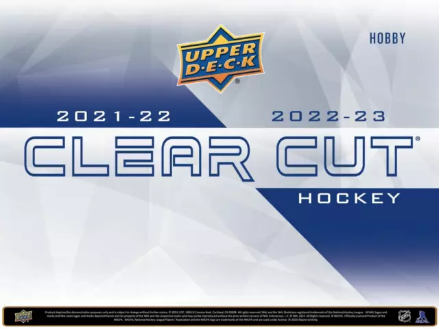 2022/23 Upper Deck Clear Cut Hockey Factory Sealed NHL Hockey Hobby Box 1 Card 3