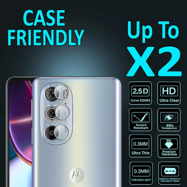 For Motorola Moto Edge 30 Pro 5G Camera Lens Tempered Glass Screen Protector
