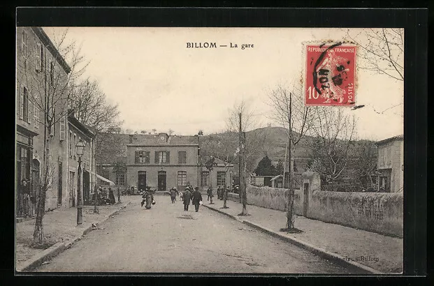 CPA Billom, La Gare, La Gare