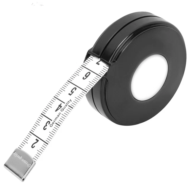(bianco) Regolatore di misura tessuto corpo misura nastro in tessuto leggero portatile per