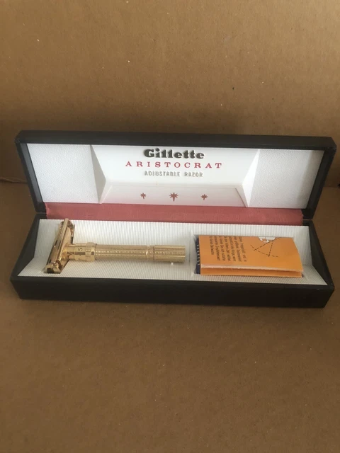 VINTAGE GILLETTE ARISTOCRAT Slim Adjustable Razor