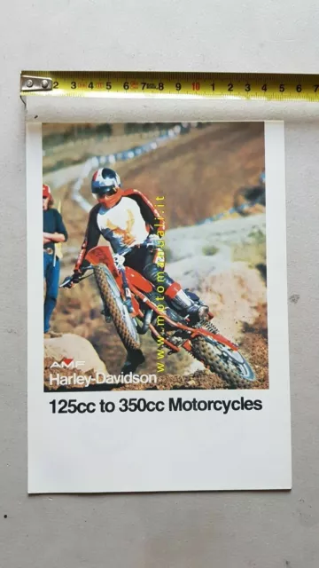 Harley-Davidson catalogo moto 125-350 1977 depliant originale  brochure
