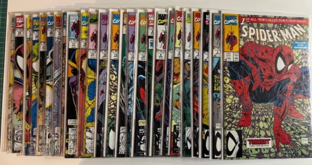 Marvel Comics - Spider-Man - Issues #1 to #25 inc Todd McFarlane, 90's - As-New