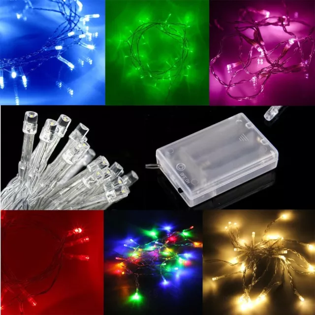 Navidad Oferta: Batería Accionado LED Fairy Luces 2M 20LEDs / 4M 40LED Todo