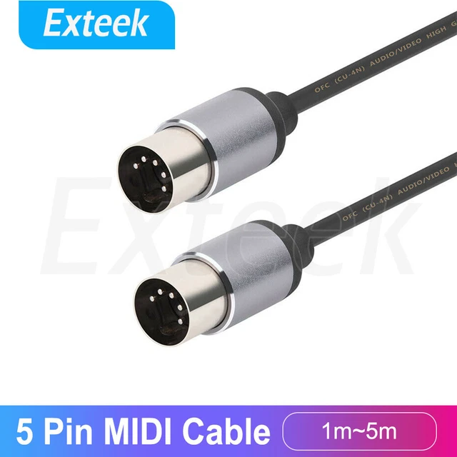 Câble répartiteur Midi, Midi DIN 5 broches Prise mâle vers 2 DIN