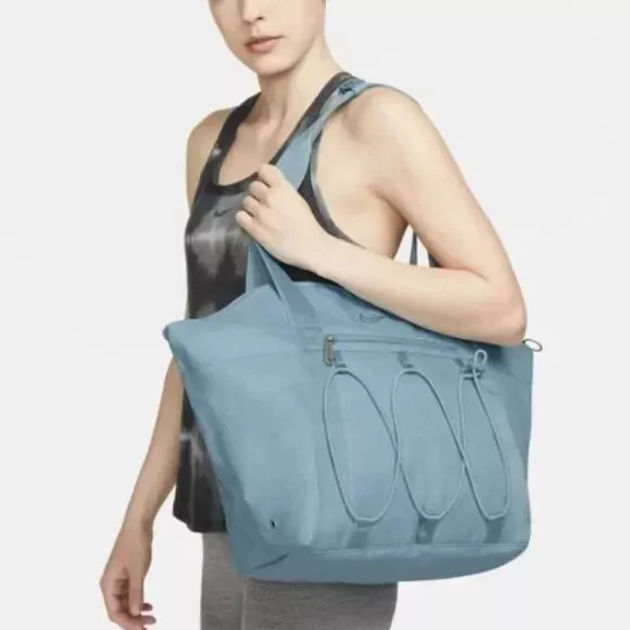 Nike Women's One Luxe Training Tote Bag In Cave Stone/cave Stone/college  Grey