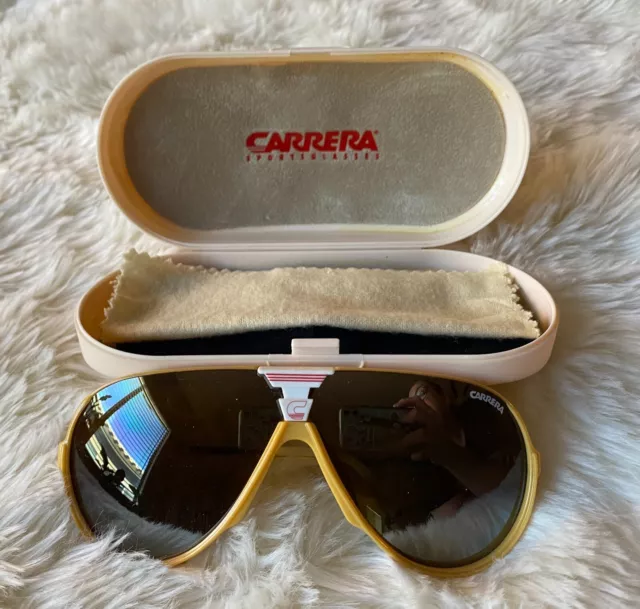 Vintage Carrera 5593 " Double Mirrored " Sunglasses - 80's Austria - Large -