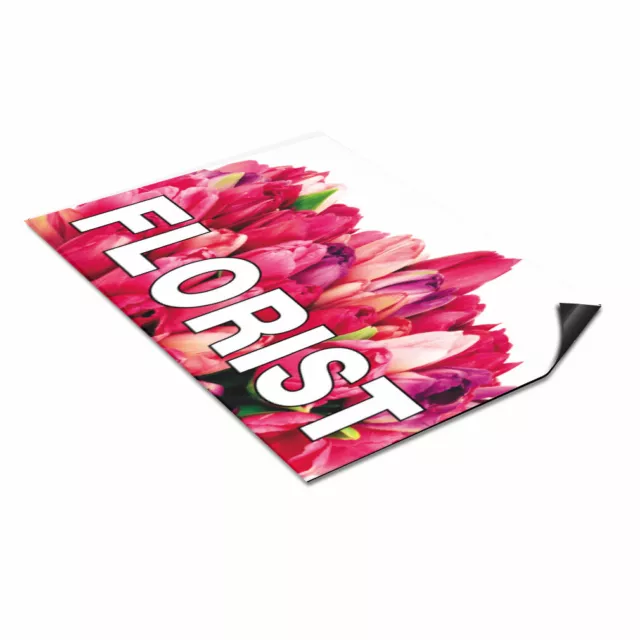 Car Magnet Set of 2 Florist Outdoor Advertising Printing I Industrial Sign