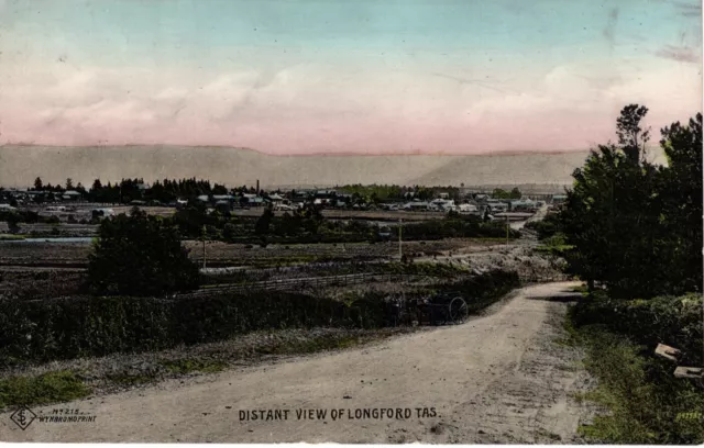 Tasmania, Longford, Distant View of. Posted Longford 1909