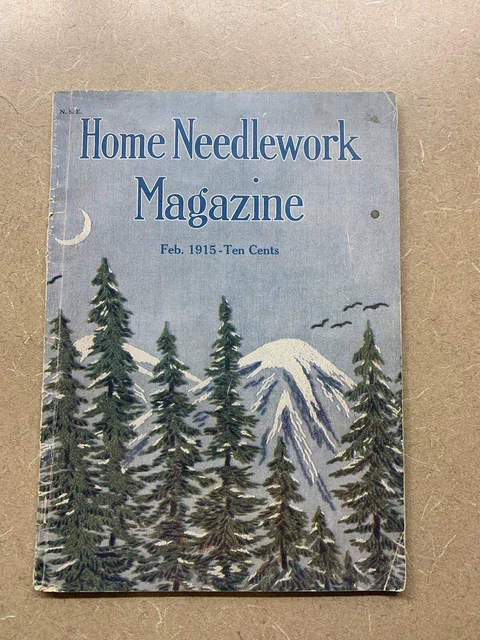 Vintage Home Needlework Magazine February 1915 Patterns Old VTG Booklet Crochet Vintage Home Needlework Magazine February 1915 Patterns Old VTG Booklet Crochet