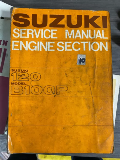 Suzuki Blop B100P B120 Manual Service Book  Good Condition Offers Considered