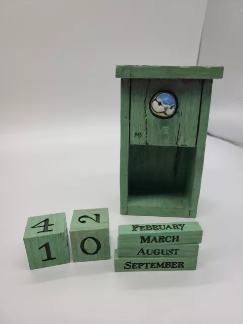 Marjolein Bastin/Hallmark Blue Bird Peeking Out of Birdhouse Perpetual Calendar