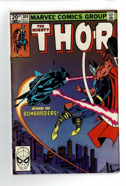 Marvel Comic The Mighty Thor Vol. 1 No. 309 July 1980