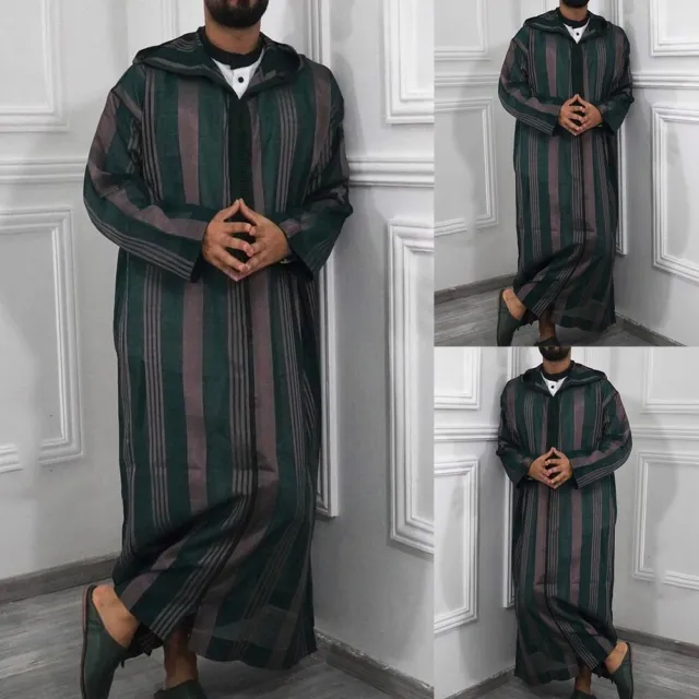 Abito uomo uomo abbigliamento estate arabo thobe islamico jubba caftano