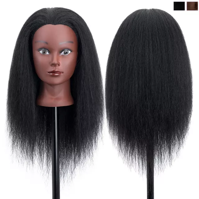 Mannequin Head with Real Human Hair Cosmetology Doll Mannequin Manikin Styling