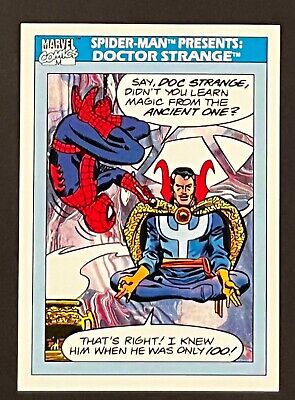 1990 Impel Marvel Comics Universe SPIDER-MAN: DOCTOR STRANGE Series 1 #158 NM