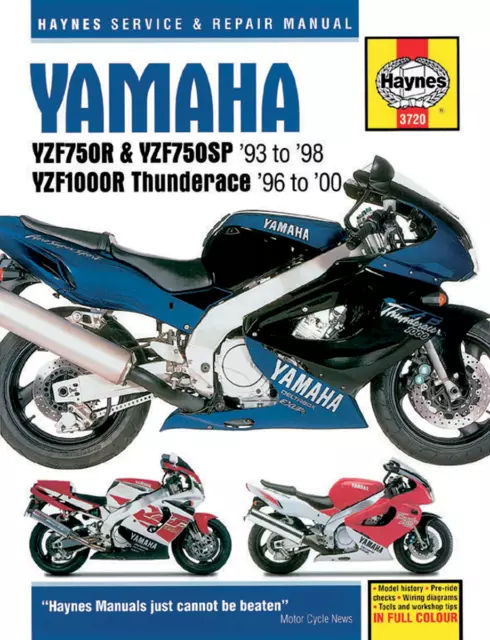 Haynes 3720 Manuale Di Riparazione Moto Yamaha Yzf 1000 R Thunder Ace 1998